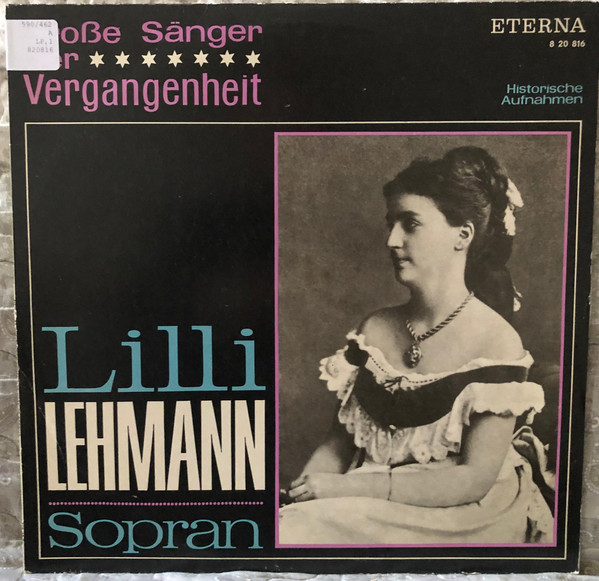Lilli Lehmann — Lilli Lehmann Sopran