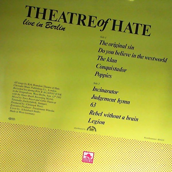 Theatre Of Hate — He Who Dares Wins (Live LP - You Have A Choice)