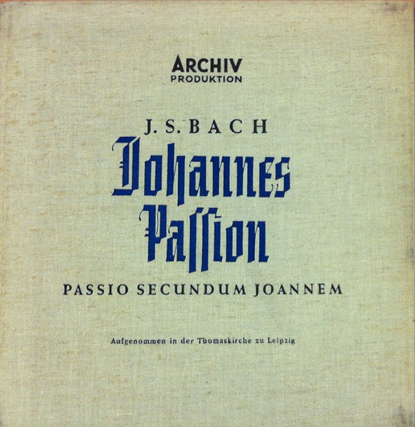 Bach Sebastian Johann — johannes-passion