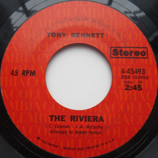 Tony Bennett — The Riviera / Remind Me