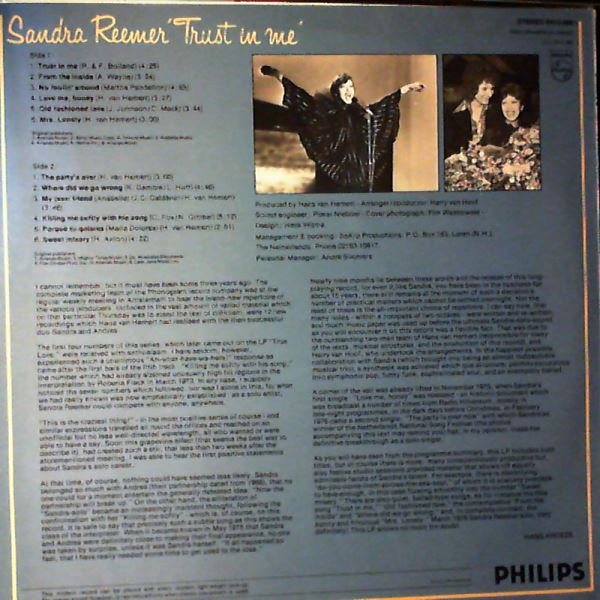 Reemer Sandra — Trust In Me
