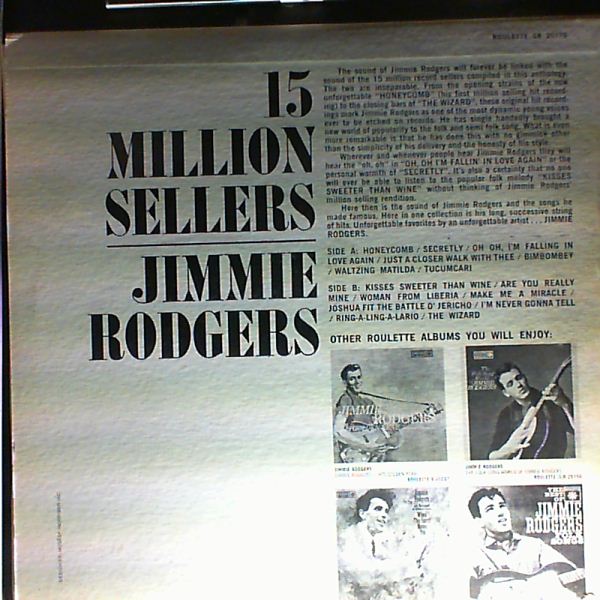 Rodgers Jimmie — 15 Million Sellers