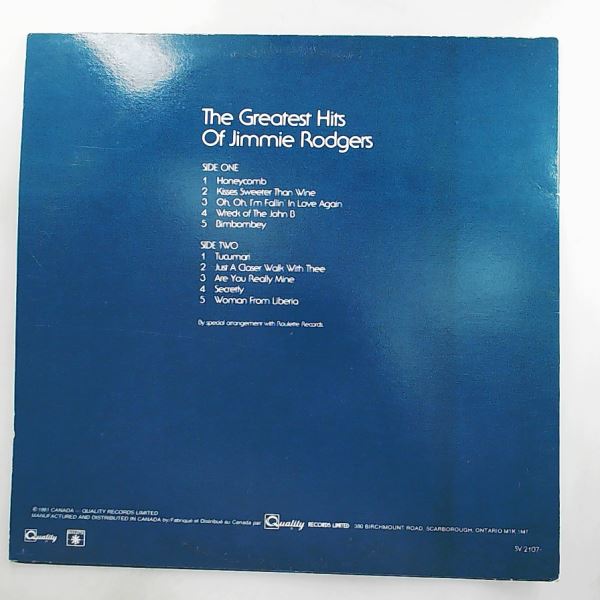 Rodgers Jimmie — Greatest Hits