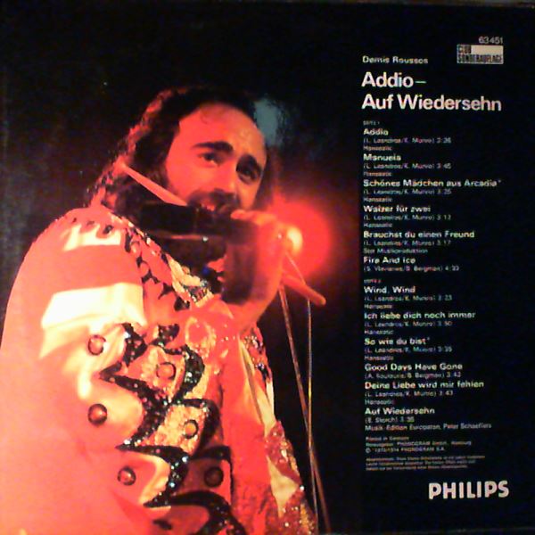 Roussos Demis — Addio- Auf Wiedersehn
