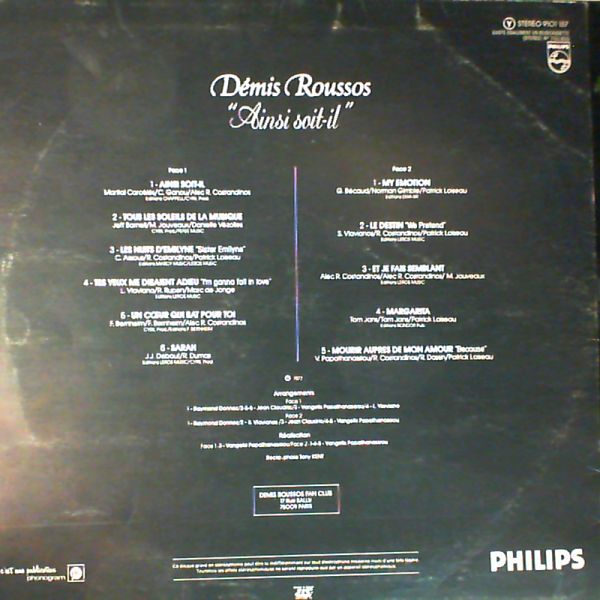 Roussos Demis — Ainsi Soit-il
