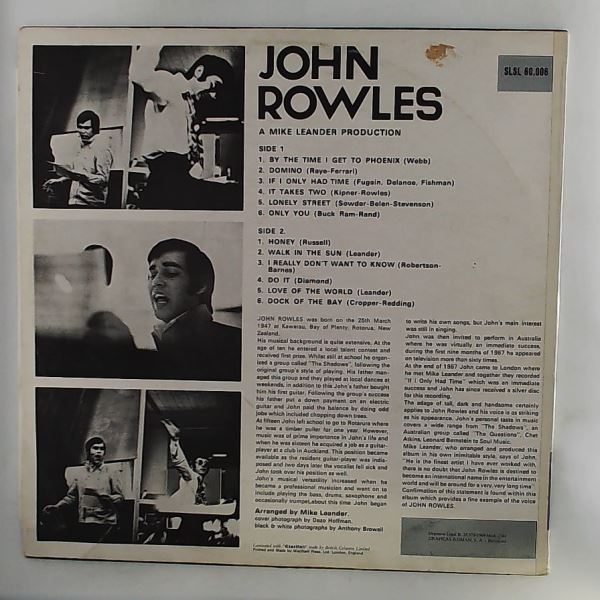 Rowles John — Rowles John
