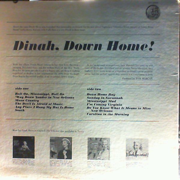 Shore Dinah — Dinah, Down Home!