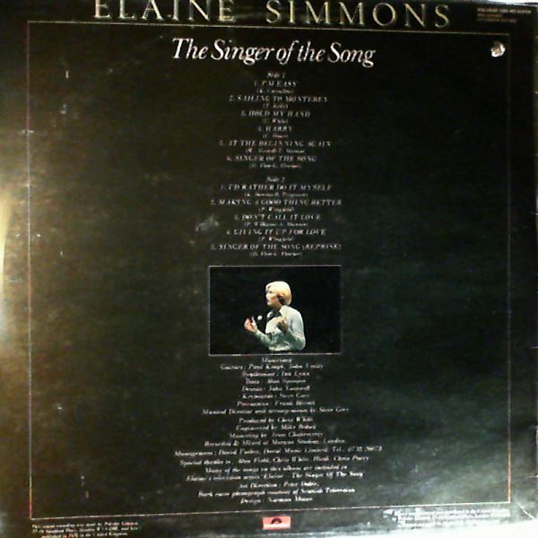 Simmons Elaine — Singer Of The Song