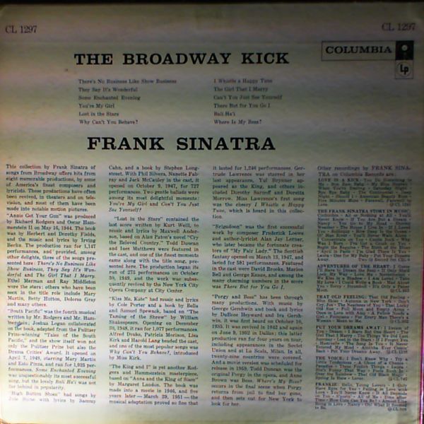 Sinatra Frank — The Broadway Kick