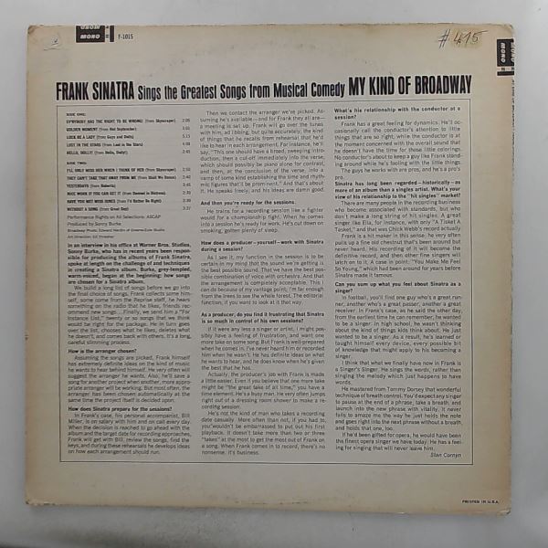 Sinatra Frank — My Kind Of Broadway