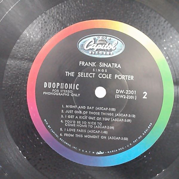 Sinatra Frank — Sings The Select Porter Cole