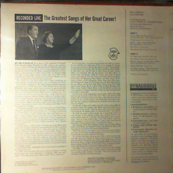 Smith Kate — At Carnegie Hall