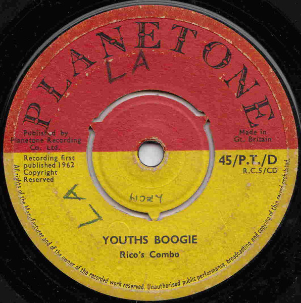 Rico's Combo — Youths Boogie / Western Serenade