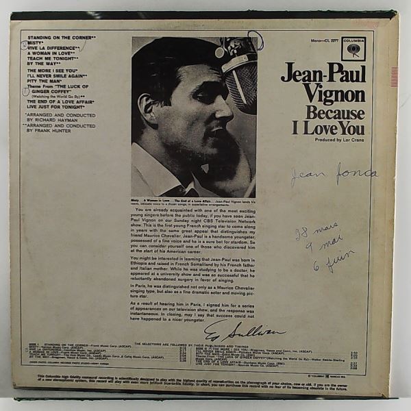 Vignon Jean-Paul — Because I Love You