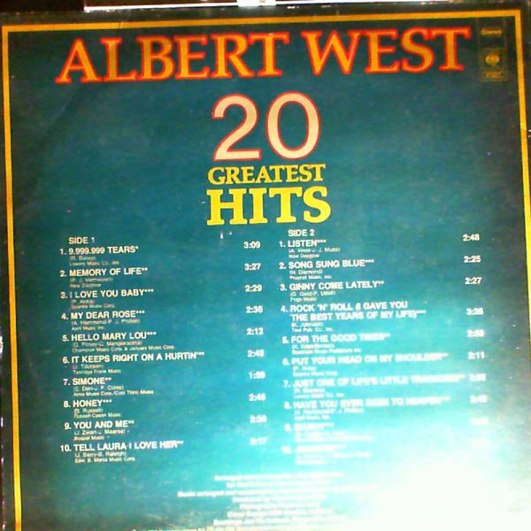 West Albert — 20 greatest hits