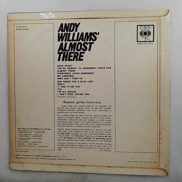 Williams Andy — Almost There