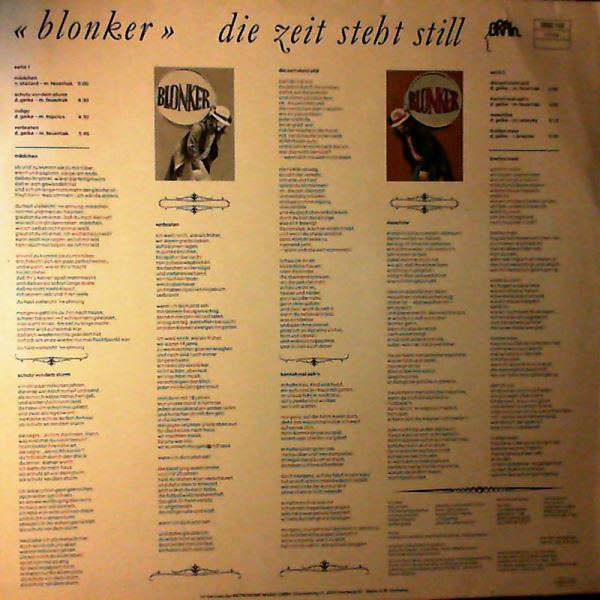 Blonker — Die Zeit Steht Still