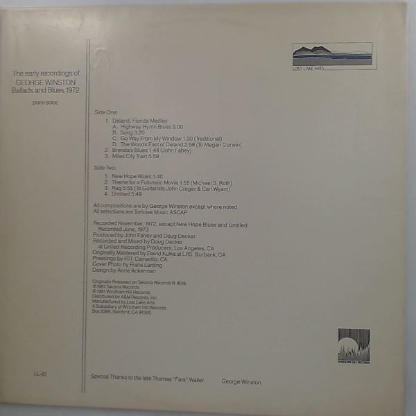 Winston George — Ballads And Blues 1972