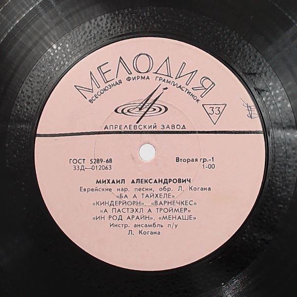 Alexandrovich Mikhail — Jewish Folk Songs