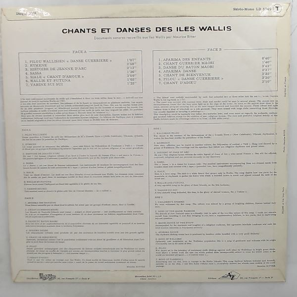 Bitter Maurice — Iles Wallis (Folklore Et Musiques De L'Univers)