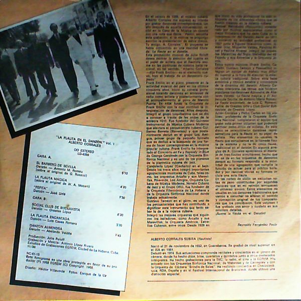 Corrales Alberto — La Flauta En El Danzon. Vol. 1