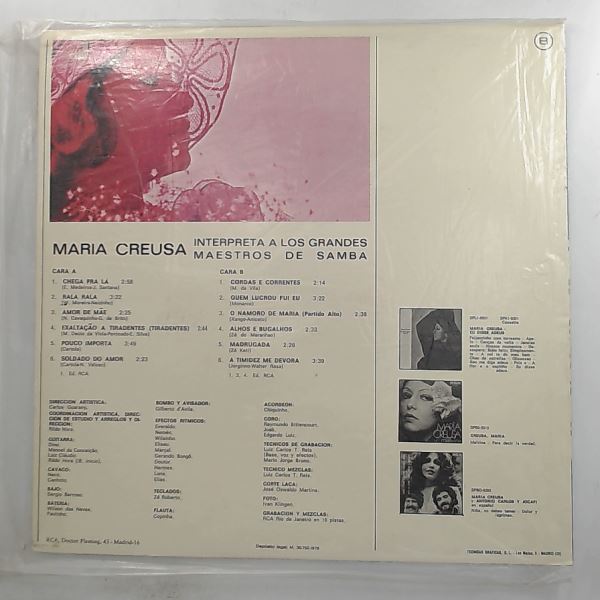 Creuza Maria (Creusa Maria) — Creusa Maria Interpreta A Los Grandes Maestros De Samba