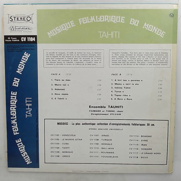 Ensemble Tauhiti — Tahiti