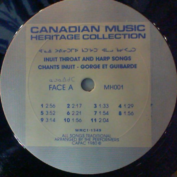 Inuit — Inuit Throat And Harp Songs, Eskimo Women's Music Of Povungnituk