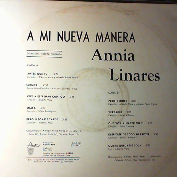 Linares Annia — A Mi Nueva Manera