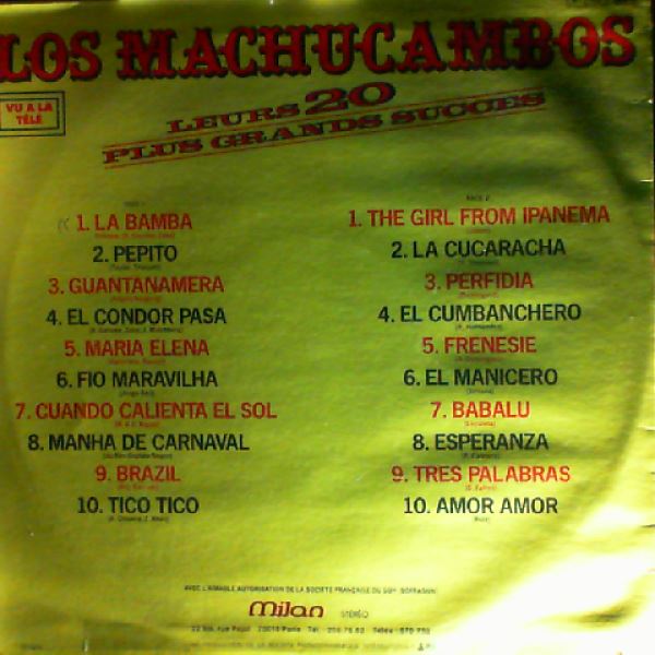 Los Machucambos — Leurs 20 Plus Grands Succes