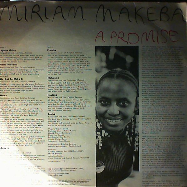 Makeba Miriam — A Promise