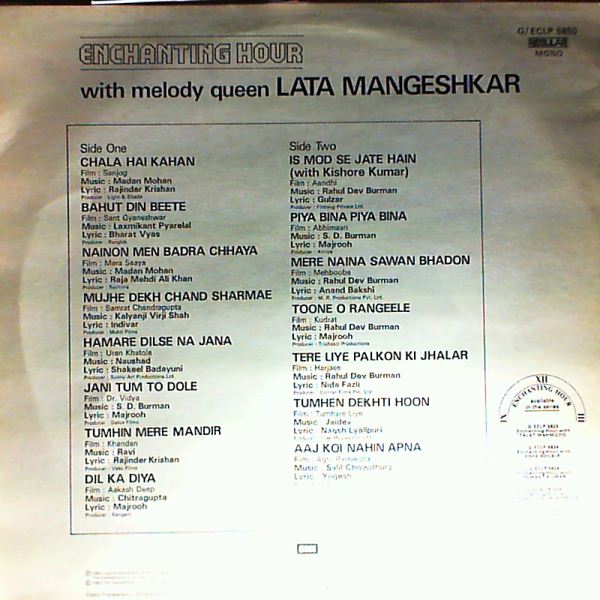 Mangeshkar Lata — Enchanting Hour with Melody Queen Mangeshkar Lata