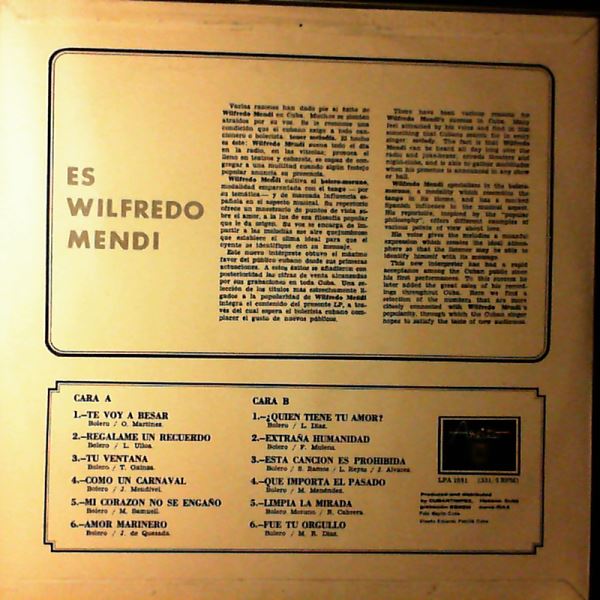 Mendi Wilfredo — Es Mendi Wilfredo