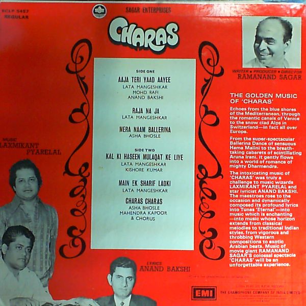 Pyarelal Laxmikant — Soundtrack their romance in europe "Charas"