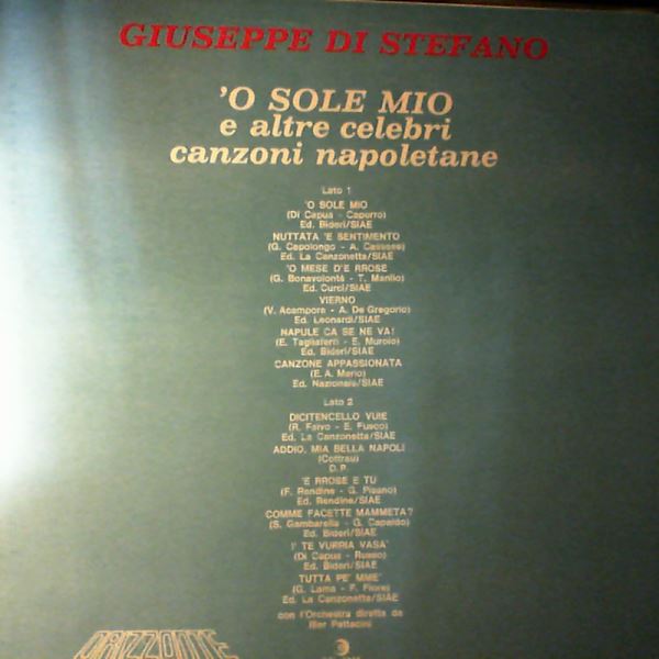 Di Stefano Giuseppe — O Sole Mio E Altre Celebri Canzoni Napoletane