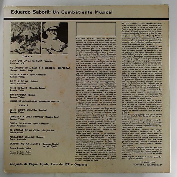 Saborit Eduardo — Un Combatiente Musical (Que Linda Es Cuba)
