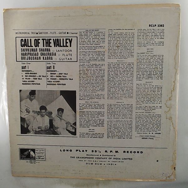 Shivkumar Sharma — Hariprasad Chaurasia - Brijbhushan Kabra – Call Of The Valley