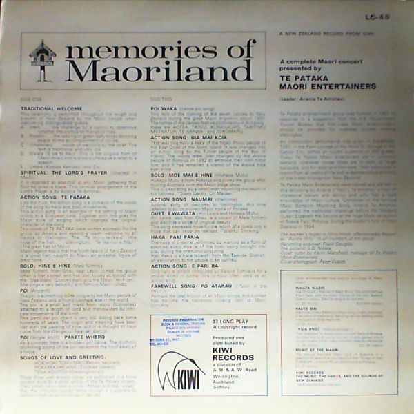 Te pataka — Momories of maoriland