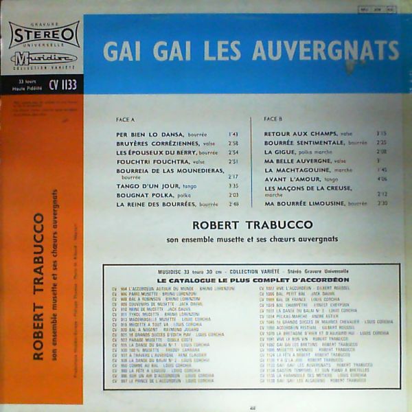 Trabucco Robert — Gai Gai Les Auvergnats