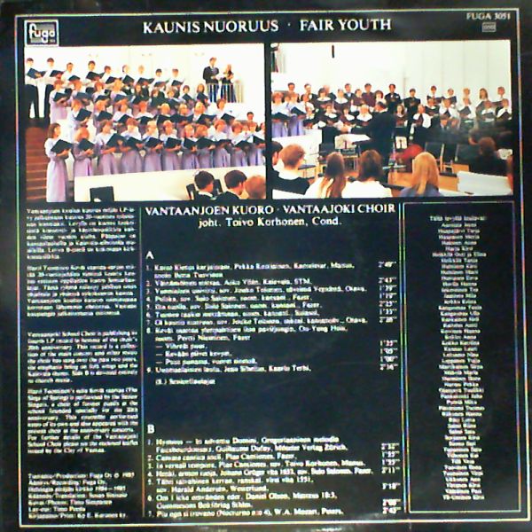 Vantaajoki choir — Fair Youth