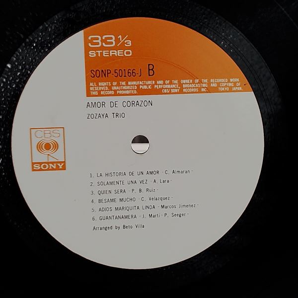 Zozaya Trio — Amor De Corazon