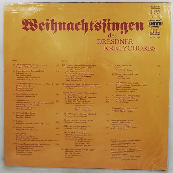 Dresdner Kreuzchor — Weihnachtssingen Des Dresdner Kreuzchores