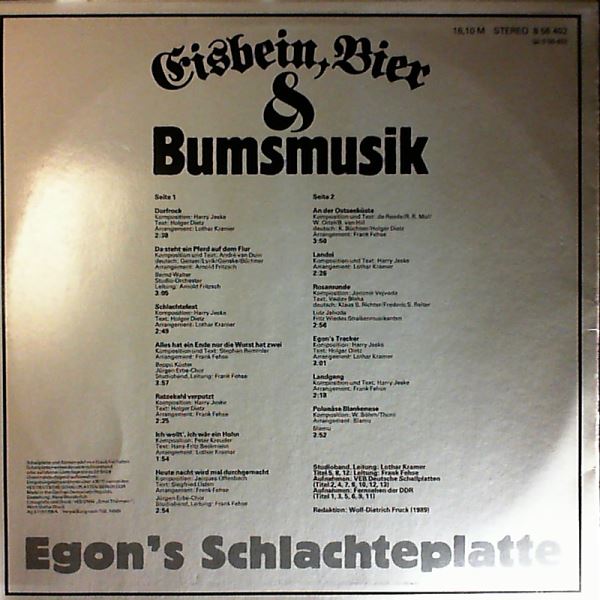 Egon — Eisbein, Bier & Bumsmusik: Egon's Schlachteplatte