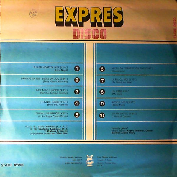 Expres (Trio Expres / Grupul Expres - Angela Stoenescu, Carmen Muresan, Angela Olaru) — Disco (Eu Am Un Vis)