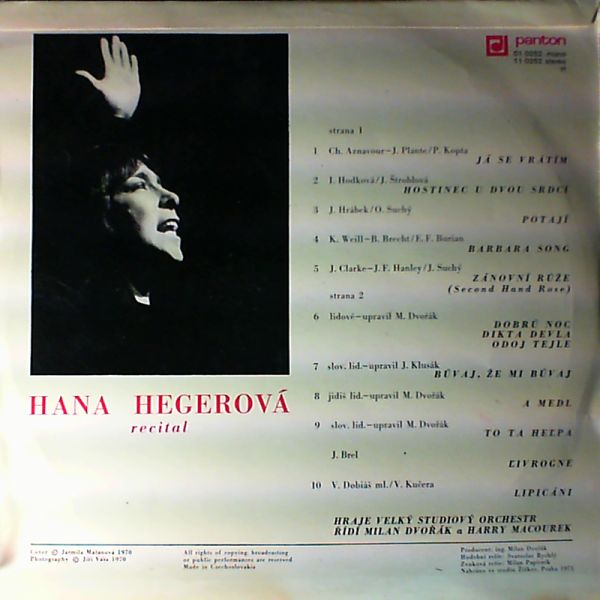 Hegerova Hana — Recital 2