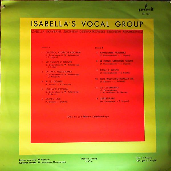 Isabella's Vocal Group — Chlopcy Ktorych Kocham