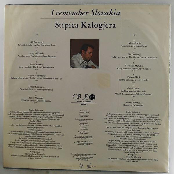 Kalogjera Stipica — I Remember Slovakia