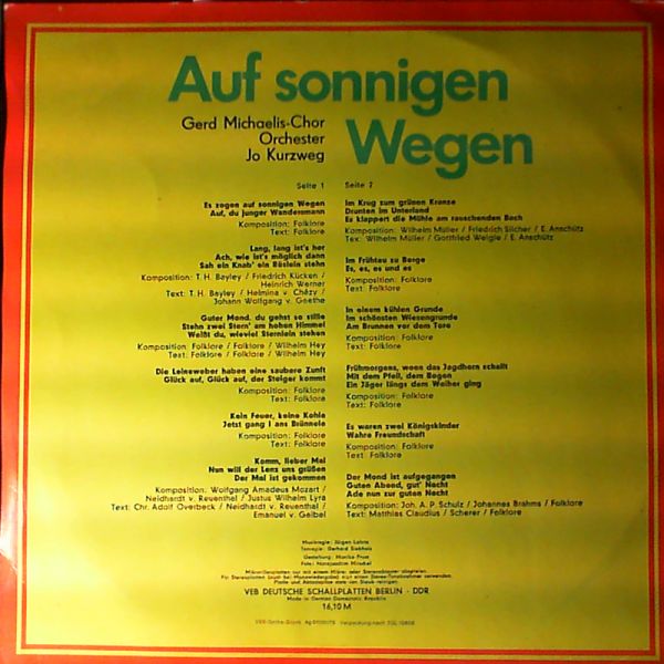Kurzweg Jo — Auf Sonnigen Wegen