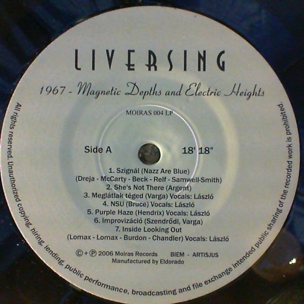Liversing — 1967 - magnetic depths and electric heights