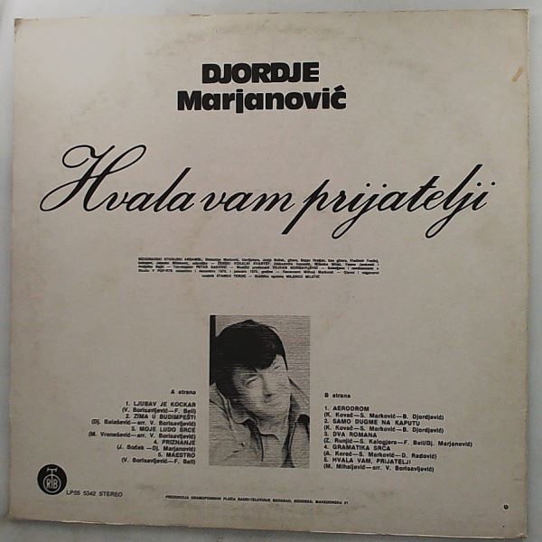 Marjanovic Djordje (Marjanovic Dorde) — Hvala Vam Prijatelji